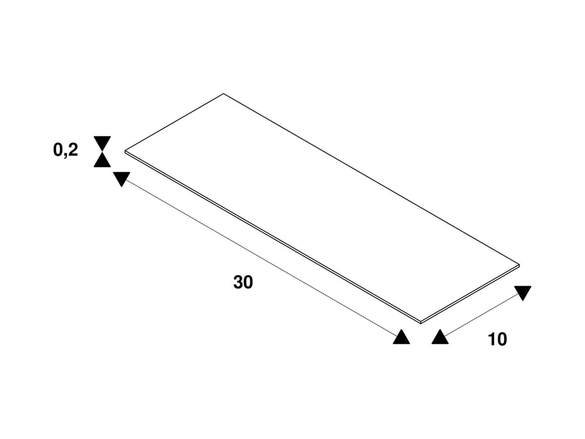 Piktogramm-Set SLV P-LIGHT Ausgang links/rechts/oben/unten 300×100mm