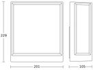 LED-Wandleuchte Steinel L 40 C 12.9W 987lm 3000K IP54 anthrazit