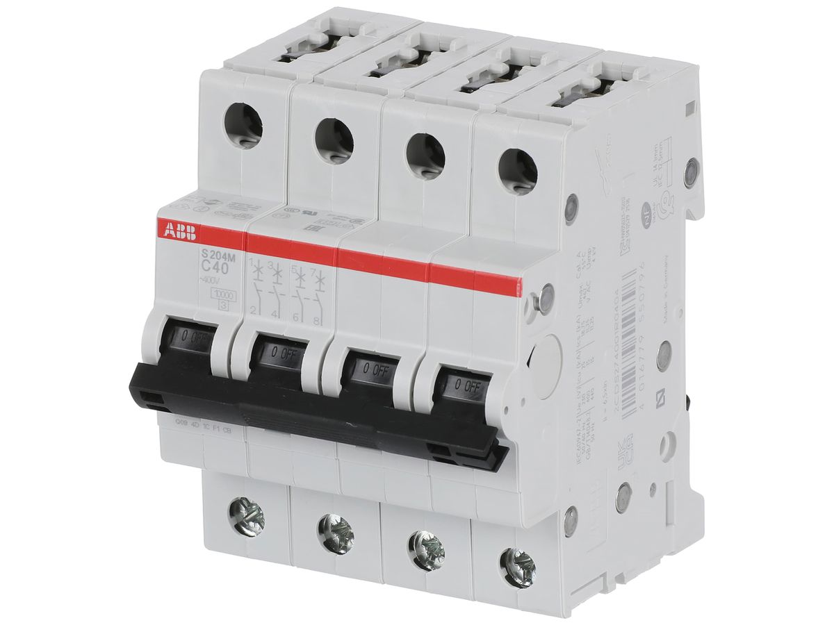 Leitungsschutzschalter ABB S204 C 4×40A
