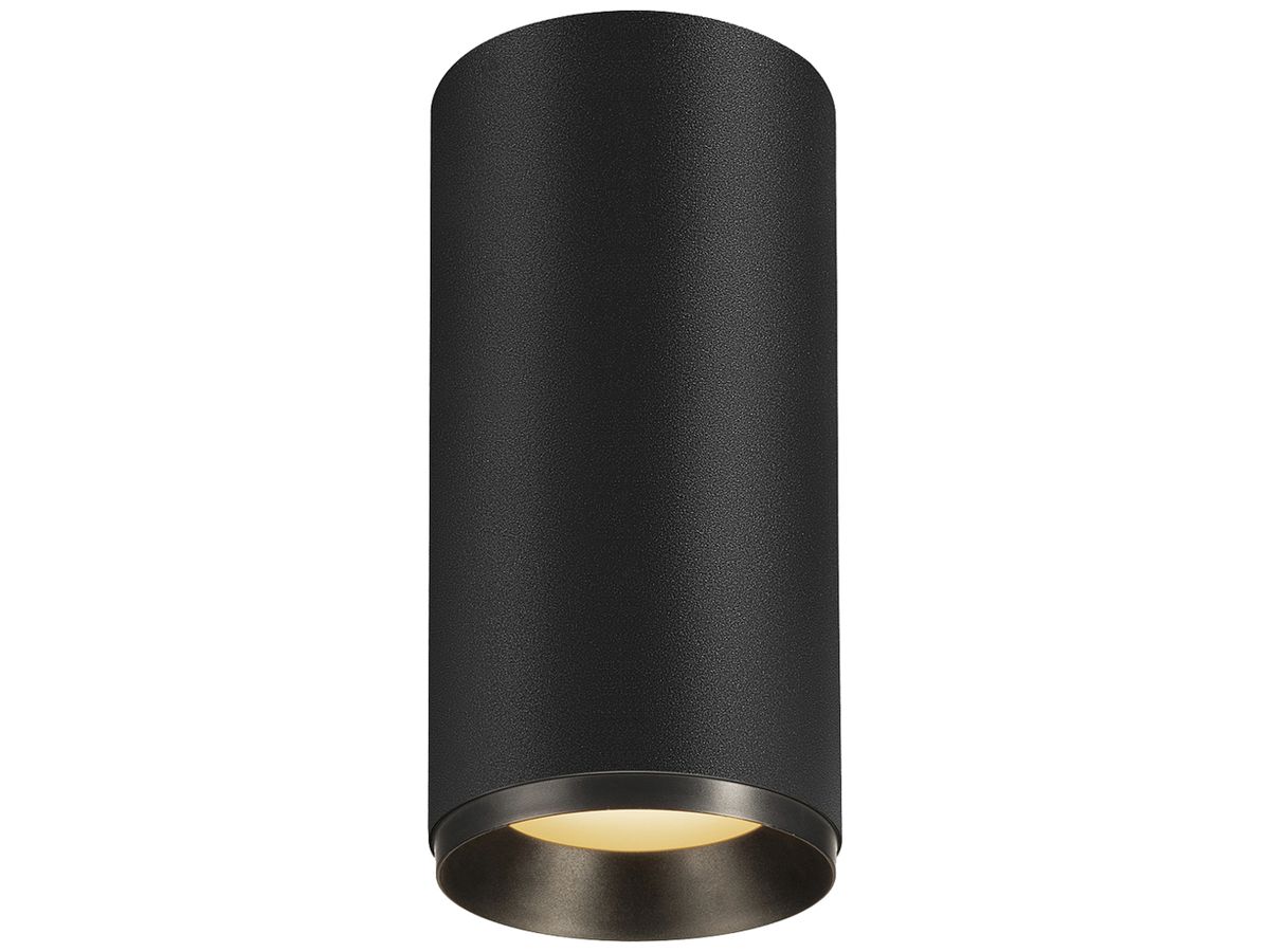 LED-Deckenleuchte SLV NUMINOS L DALI 28W 2440lm 2700K 24° Ø100×213mm schwarz