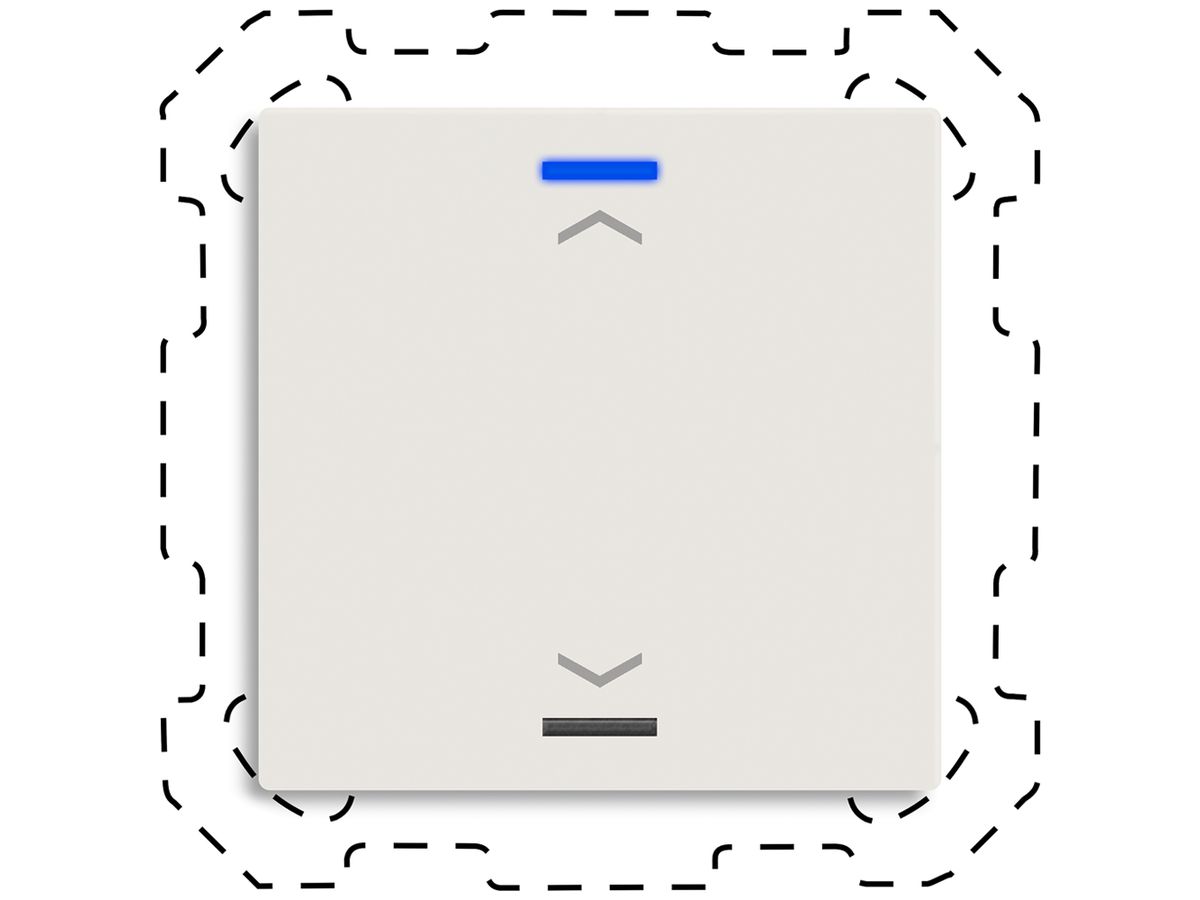 EB-Taster KNX RGBW MDT BE-TAL60T111.A1 1T/2B Temp.weiss matt "Jalousie"