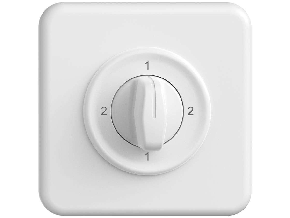UP-Drehschalter STANDARDdue SNAPFIX® Drehgriff Wechselschalter 3/2L ws