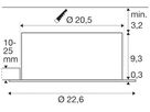 LED-Downlight SLV C 200 8/16/24W 2850lm 930 IP54 WB Ø226mm weiss