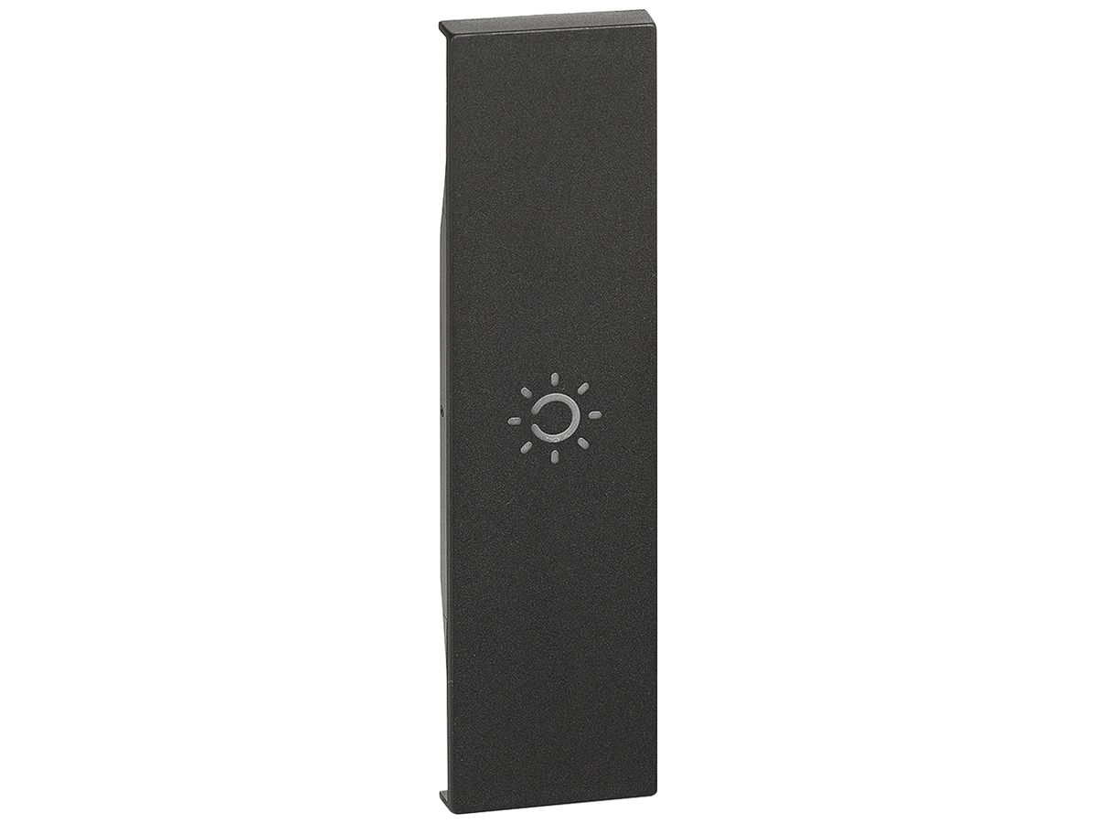 Tastenabdeckung Living Now 1 Modul beleuchtbar mit Symbol Licht schwarz