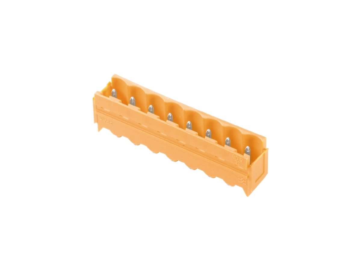 Stiftleiste Weidmüller SL Schwalbenschwänze THT 5.08mm 19L 180° 3.2mm schwarz