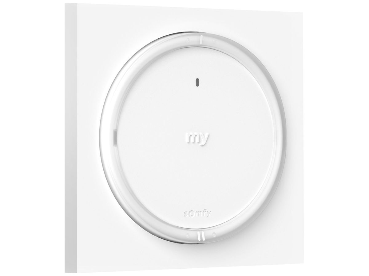 Wandsender Somfy Amy Szenario Player io 1-Kanal mit Rahmen weiss