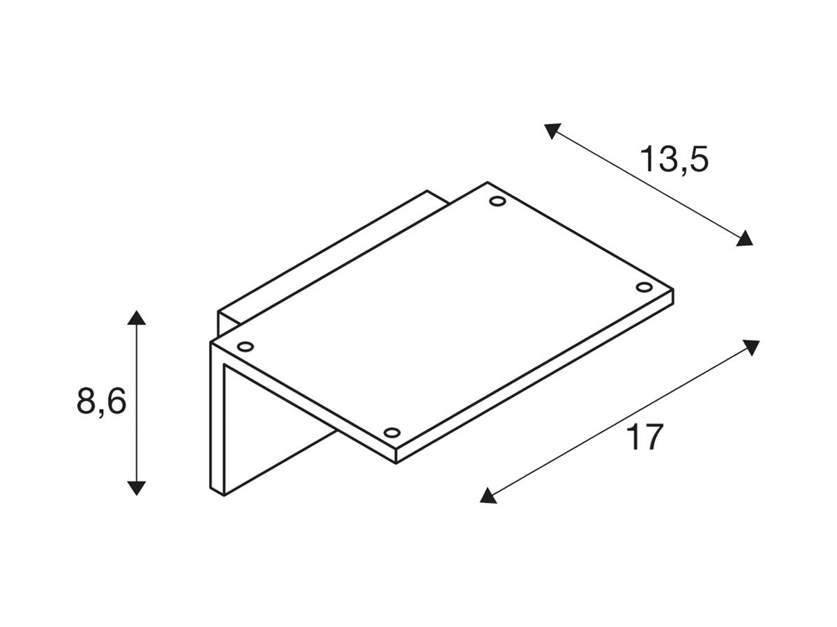 LED-Wandleuchte SLV SENSOR WL 9.8W 560lm 3000K IP44 100° 170×86×135mm anthrazit