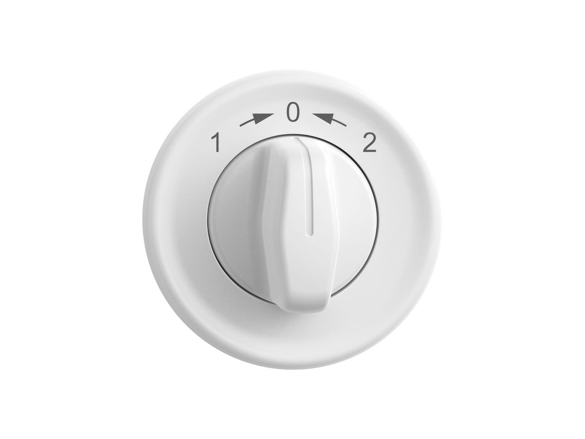 Montageset STANDARDdue SNAPFIX® f.Drehschalter m.Griff 1 → 0 ← 2 ws