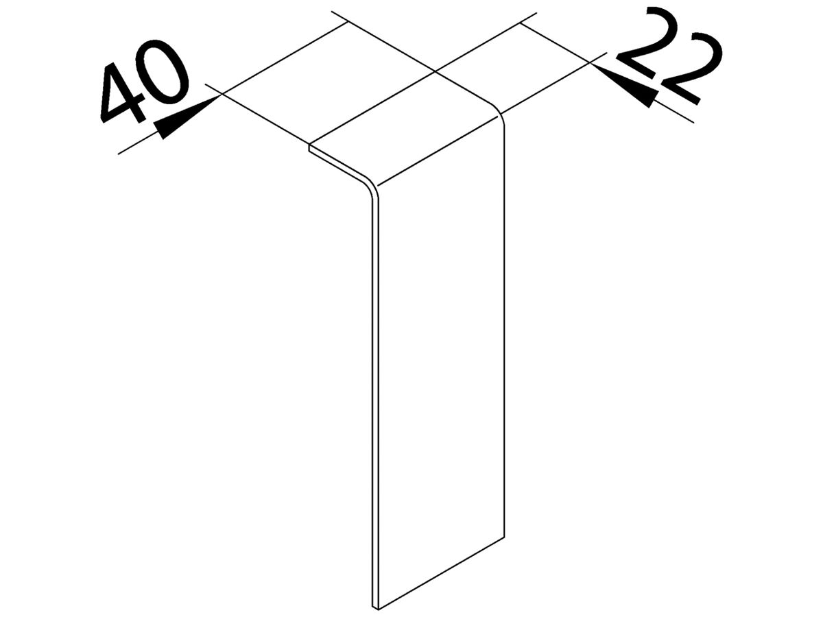 Schnittabdeckung tehalit SL 20115, verkehrsweiss