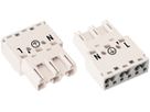 Stecker WAGO Winsta 3L 2×0.5…4mm² weiss