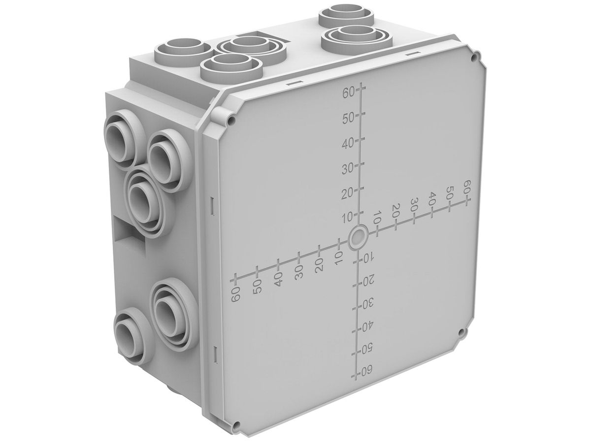 UP-Einlasskasten Spotbox UP4, 2×2, grau
