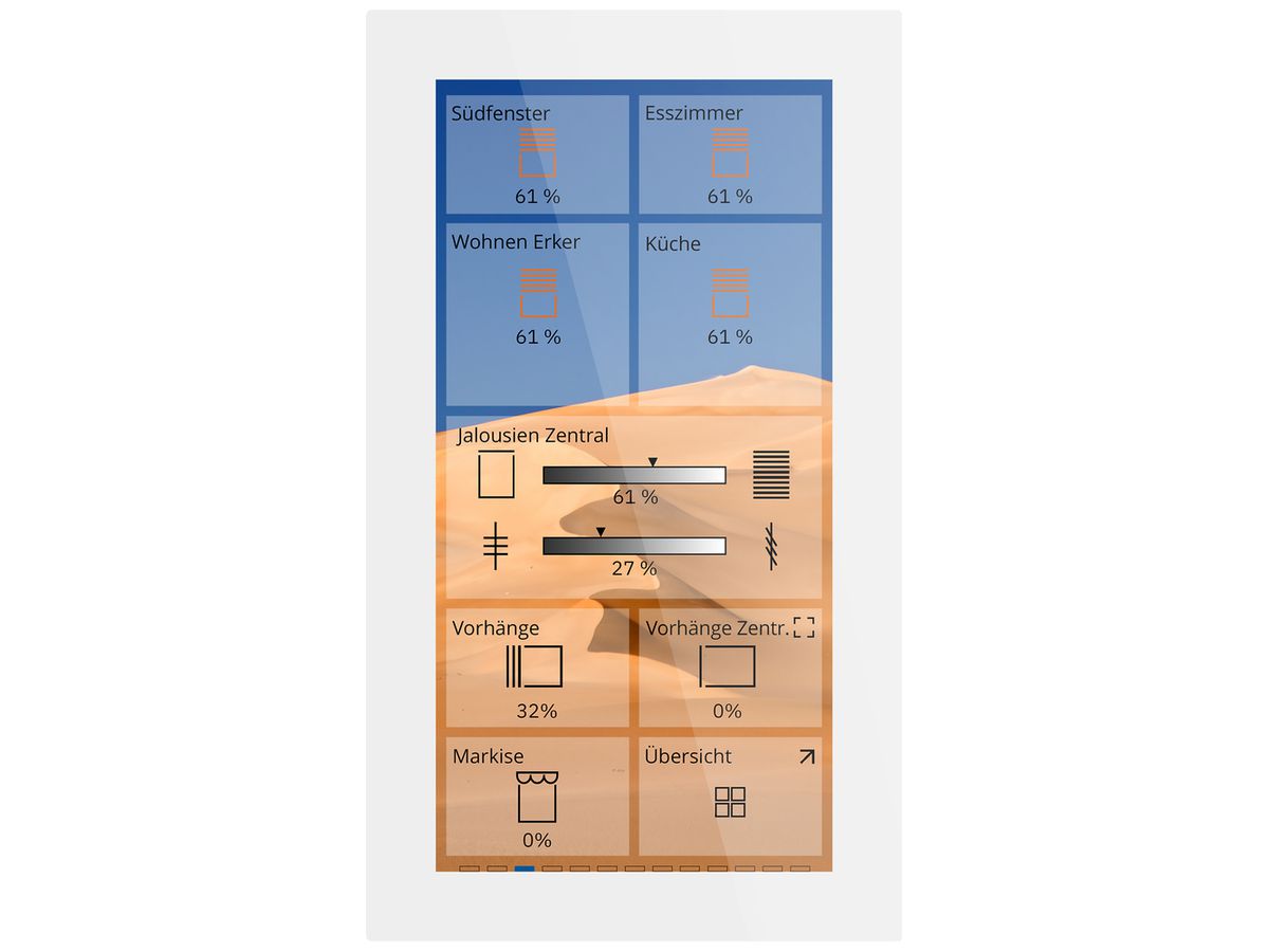 UP-Touchpanel KNX MDT BE-GTSP6TW.01S 6" Lautsprecher Glas weiss