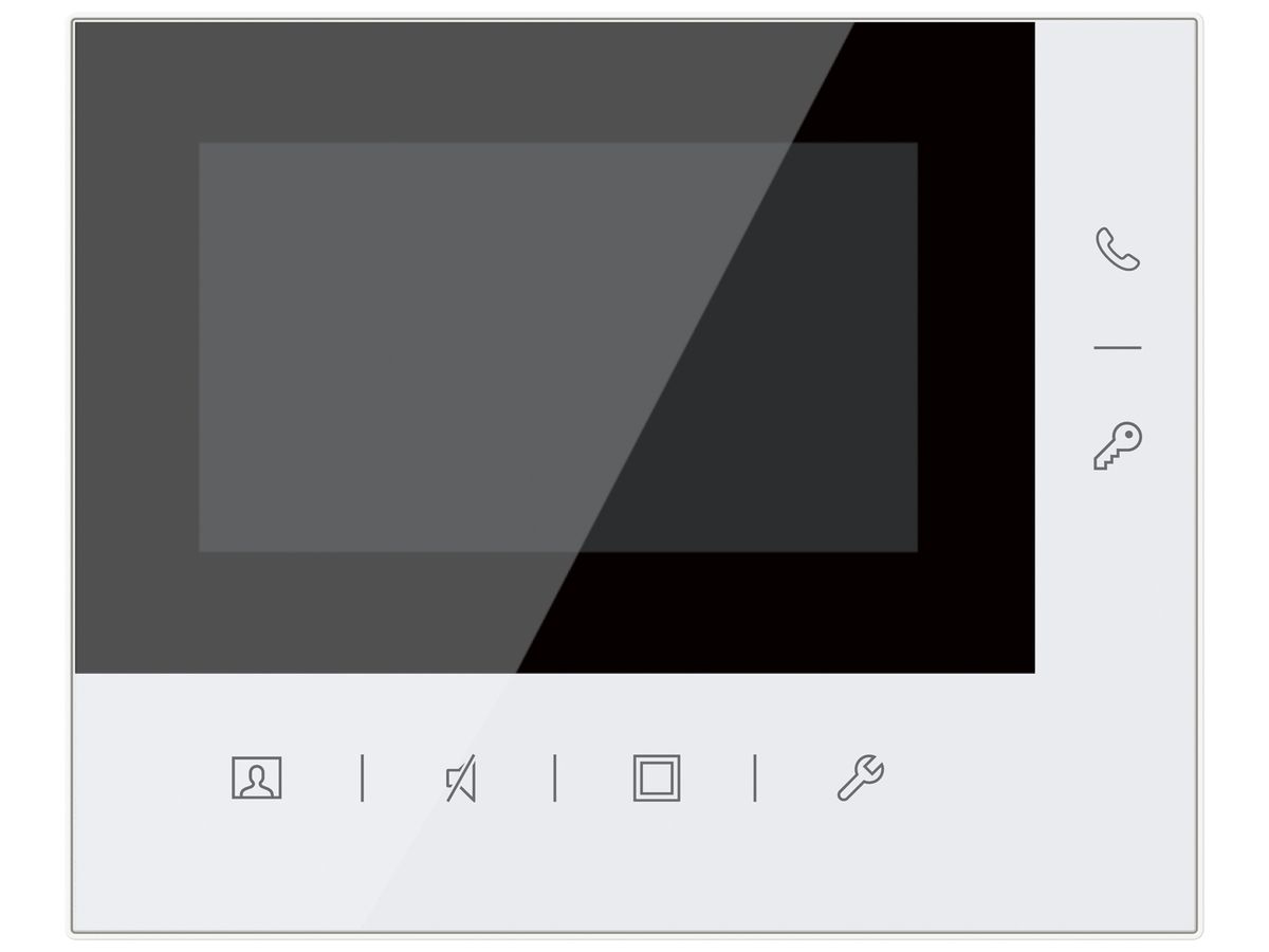 AP-Innenstation Video ABB Welcome Mit Video Bedienung Türöffner weiss