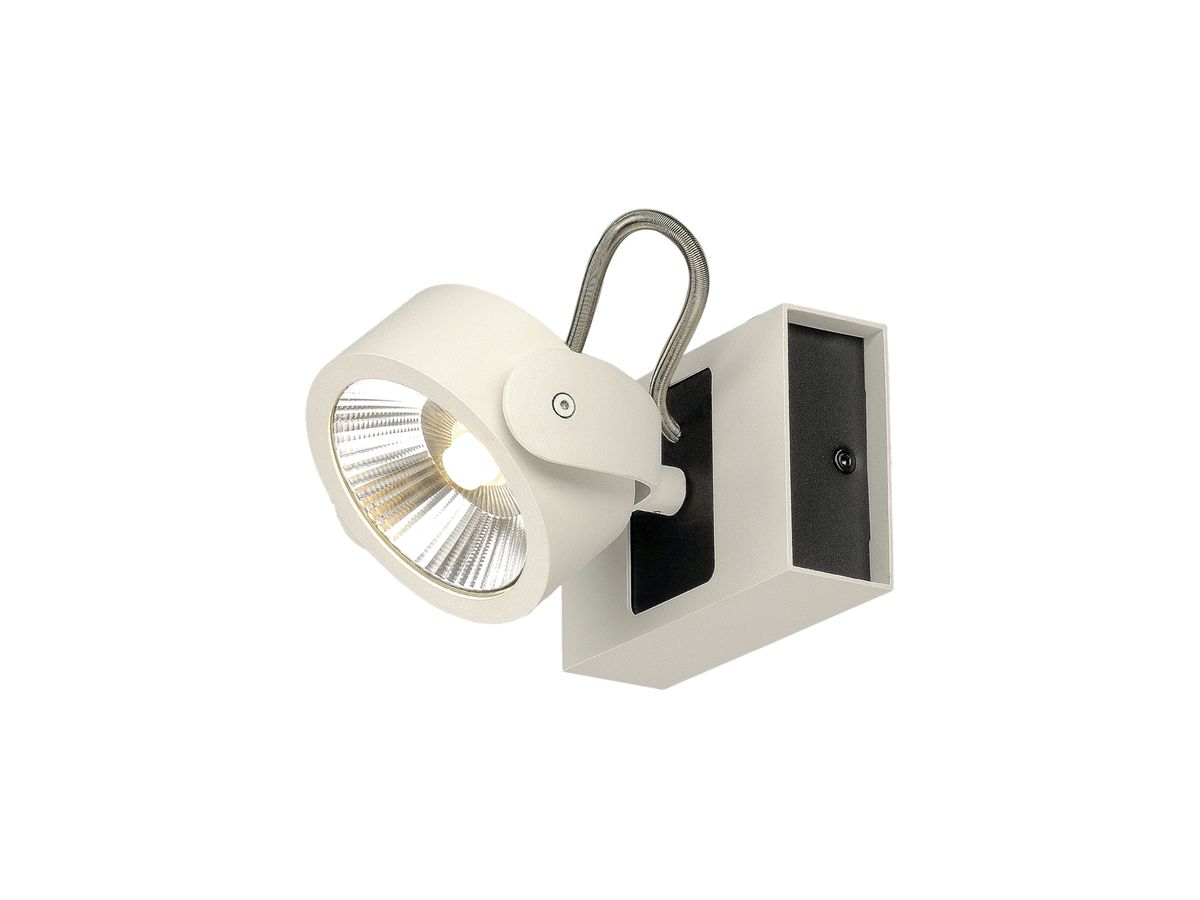 LED-Decken-/Wandleuchte SLV KALU 1, 17W 3000K dimmbar 60° IP20 weiss/schwarz