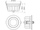 LED-Downlight SLV DOWNLIGHT P 115 11W 1950…3720lm 3000K IP54 WB Ø100mm weiss