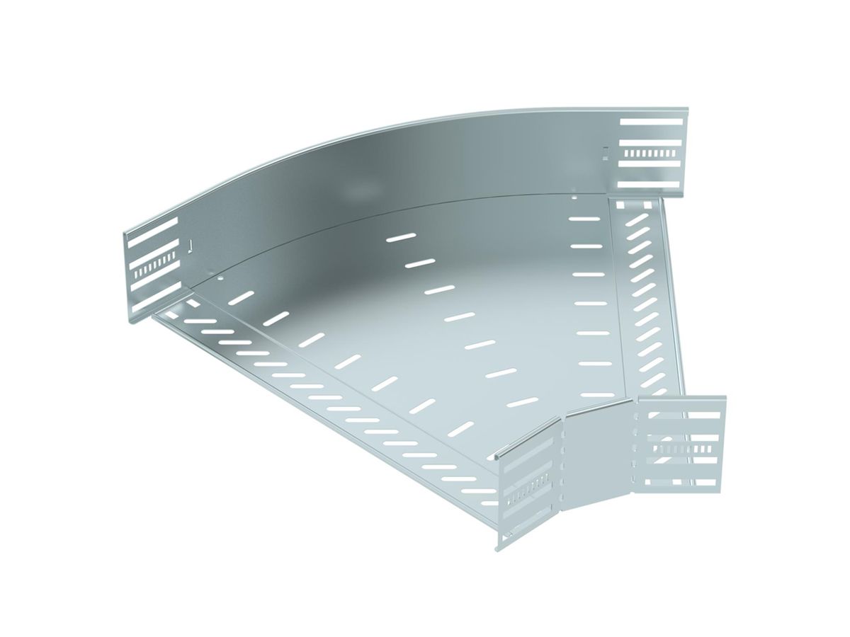 Bogen BET RB 45° 110×500mm Stahl bandverzinkt