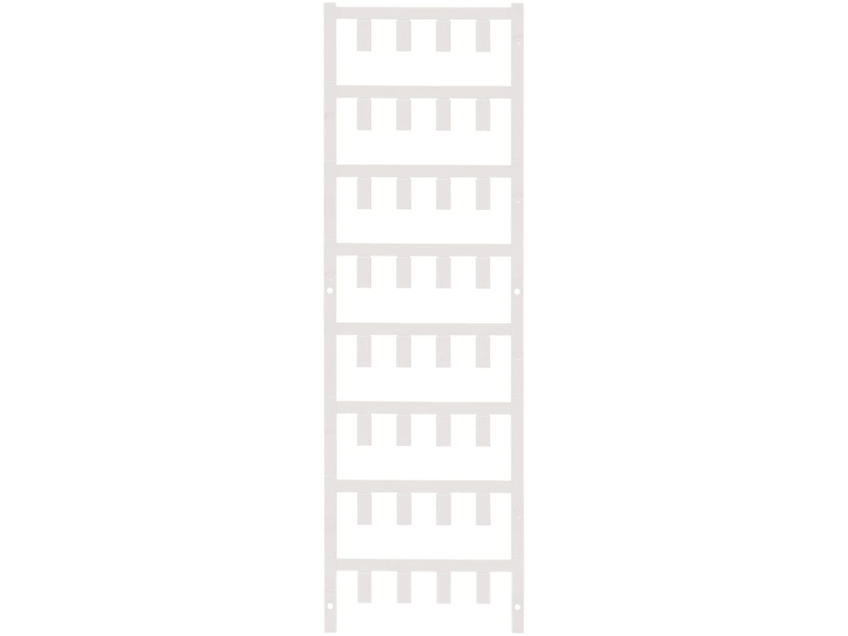 Leitermarkierer Weidmüller MultiCard SF für Ø3.6…6mm 12×5.7mm PA66 weiss