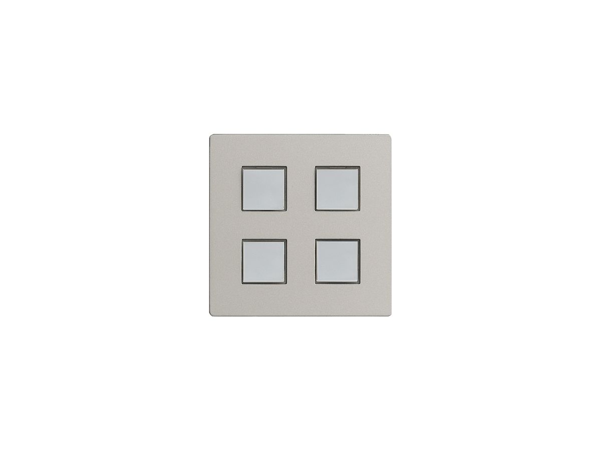 Abdeckset EDIZIOdue elegance für 4×Taster stone