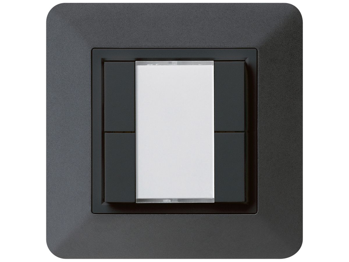 UP-Universaltaster 4×kallysto.trend ohne LED schwarz