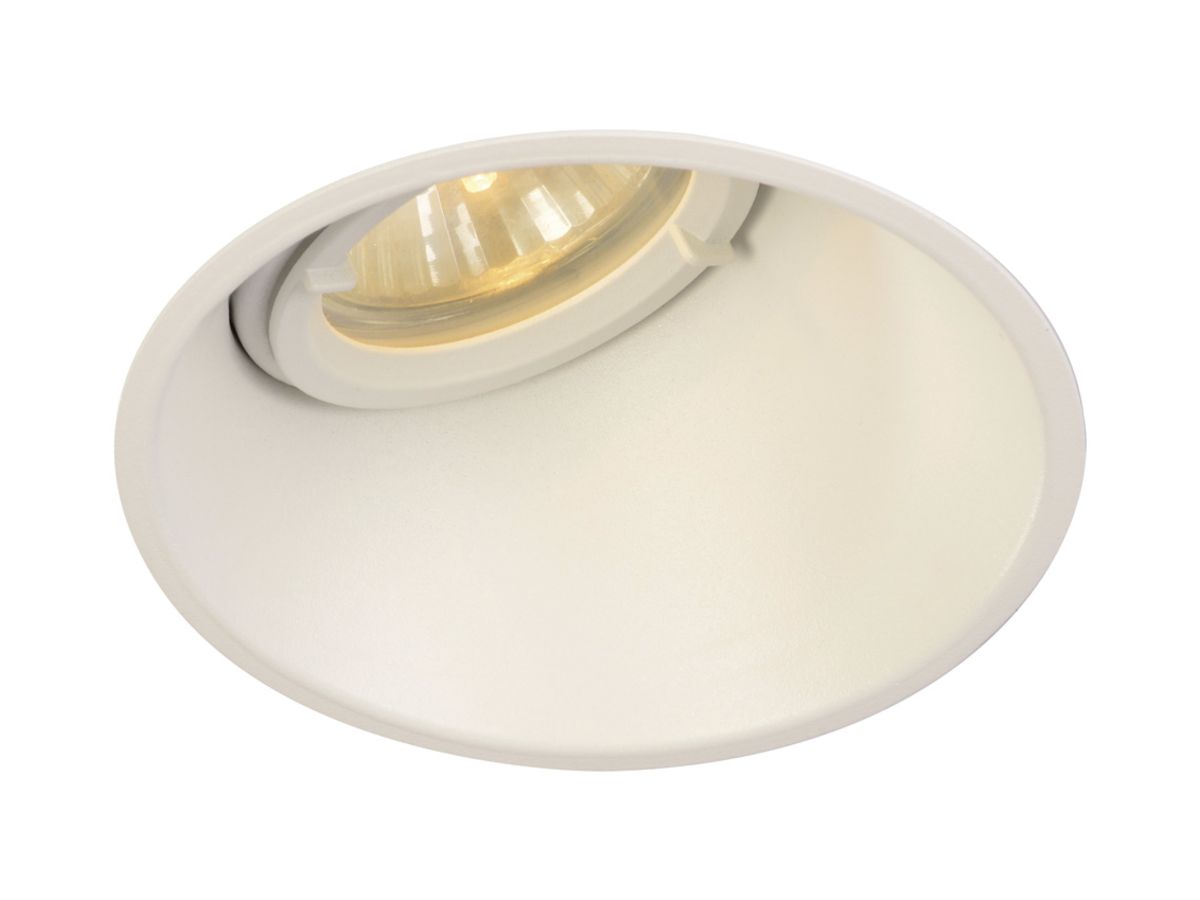 EB-Downlight SLV HORN-A, GU10 50W IP21 mattweiss