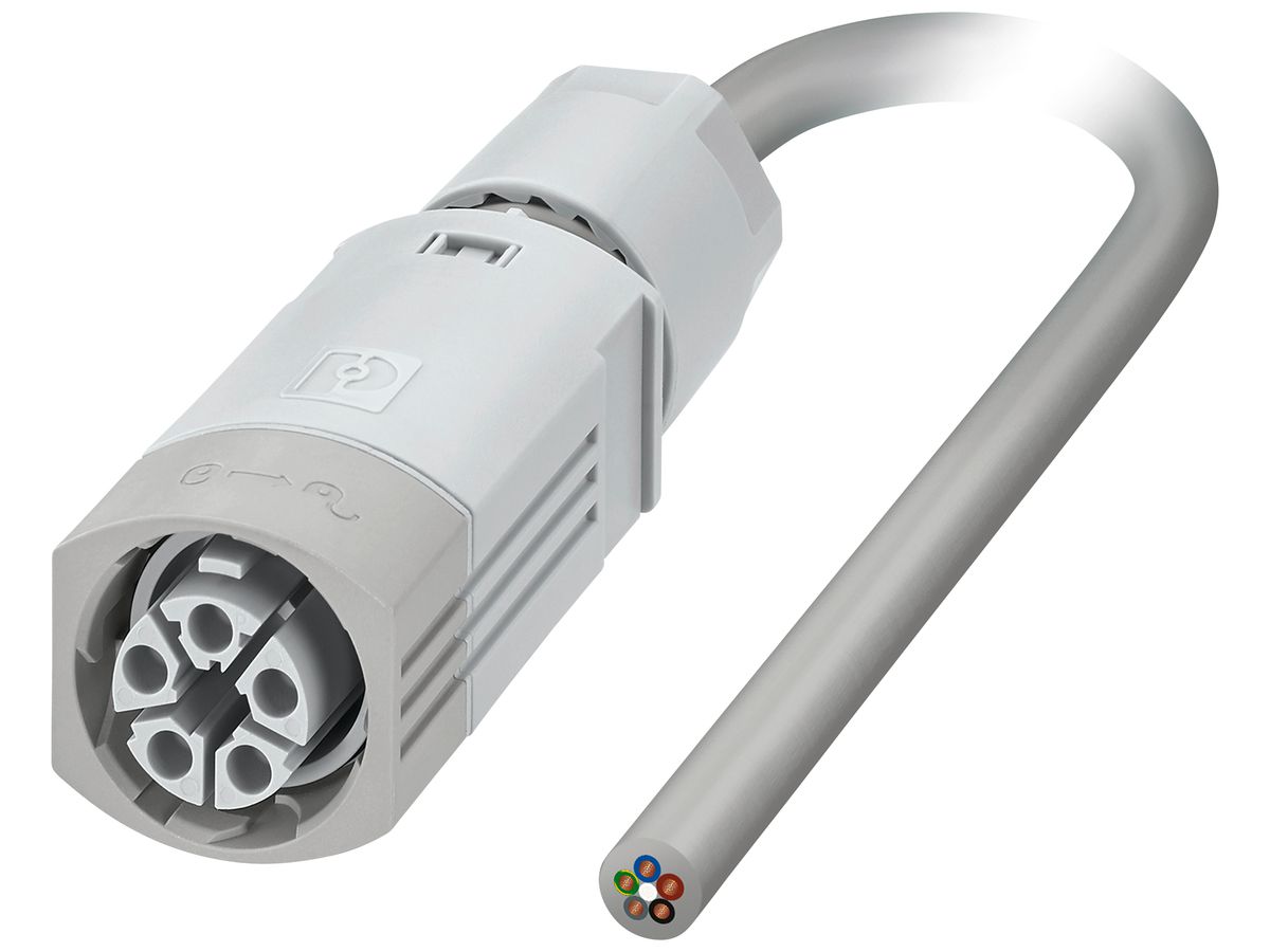 Verbindungskabel PX IPD PL 5P 2.5mm² 450V 16A 500mm lgu Buchse-frei