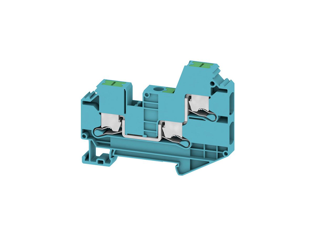 Durchgangs-Reihenklemme WM SL3C 0.5…10mm² 41A/1000V Snap-in TH35 bl
