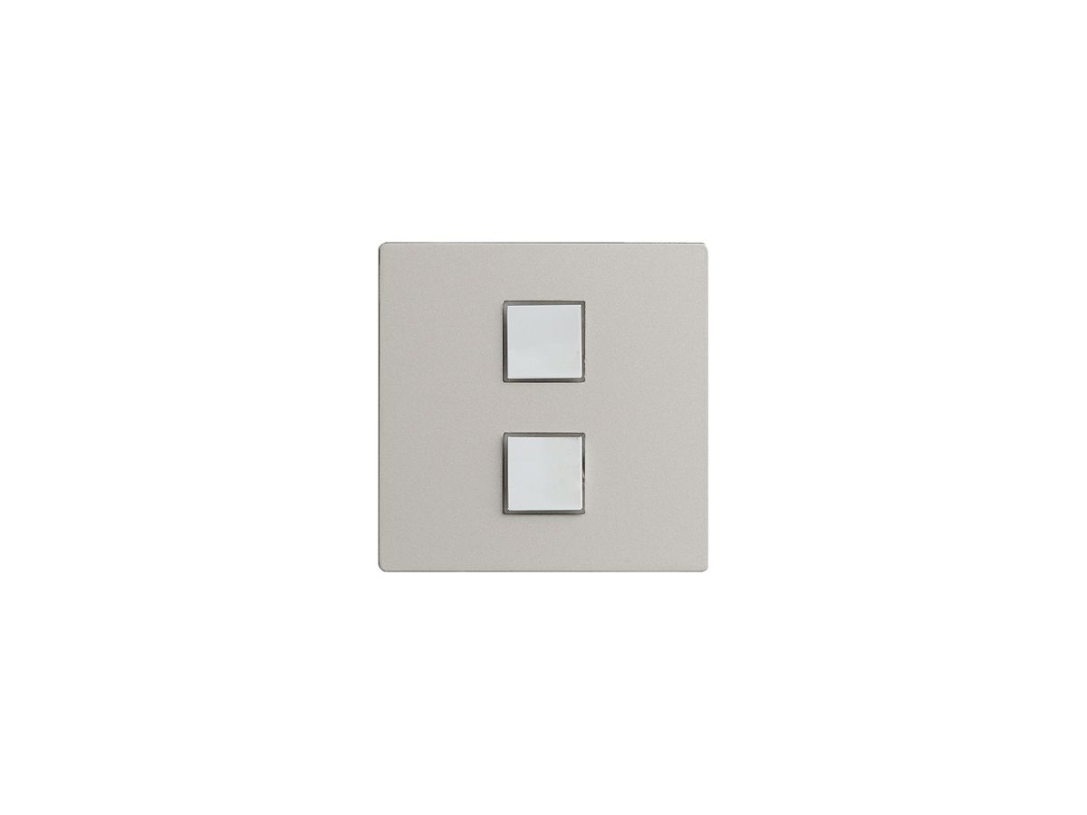 Abdeckset EDIZIOdue elegance für 2×Taster stone