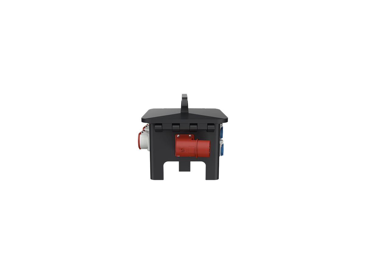 Stromverteiler EverGum maxi 40A 1×FI 10×LS 6×T23 2×T25/CEE16 1×Stecker