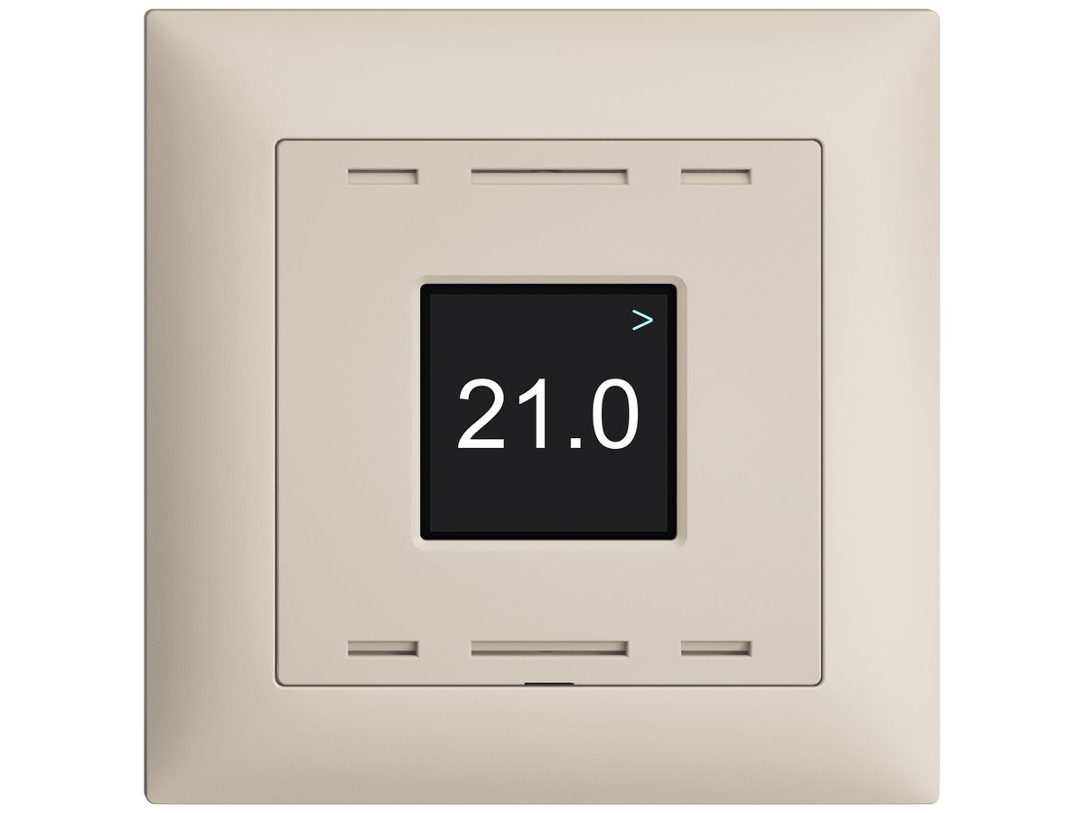 UP-Bedienaufsatz zu Raumtemperatursensor EDIZIOdue Wiser CO2 crema