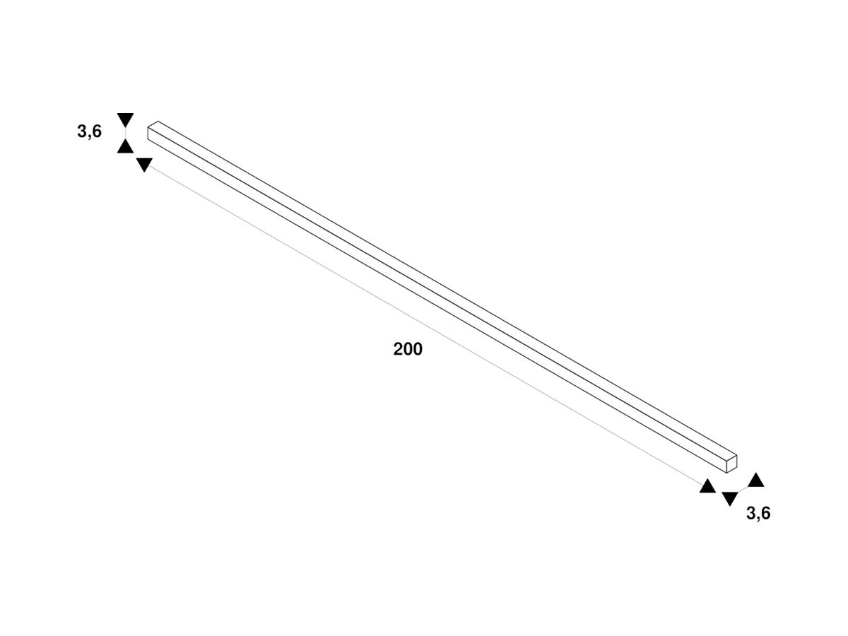 AP-Stromschiene SLV S-TRACK DALI 3-phasig, 2m, schwarz