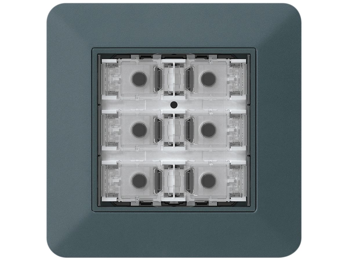 UP-Taster KNX KTR f.6×Tasten 6×Betätigungspunkte LED anthrazit