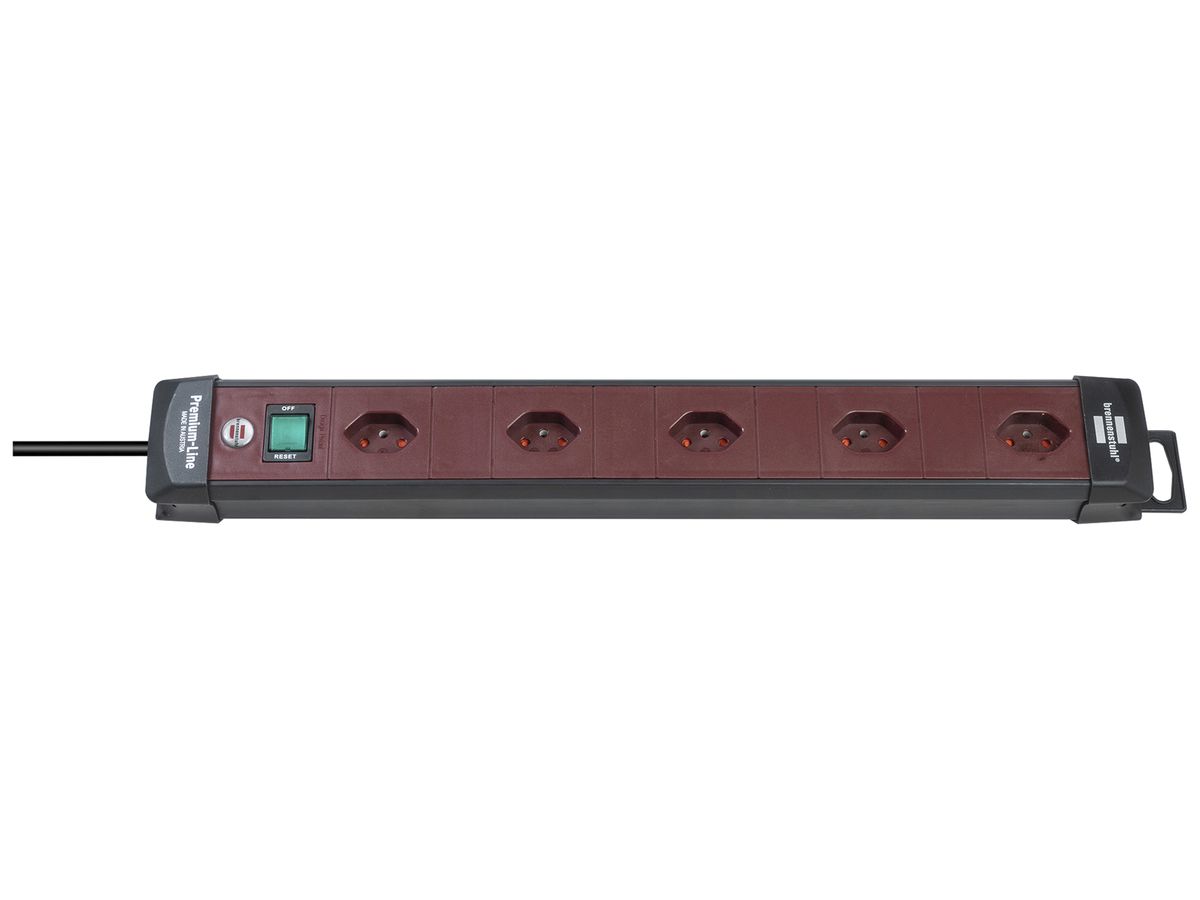 Steckdosenleiste P-L Technik Schalter Aufhänger 5×T13 3m 3×1.5mm² sz/bo