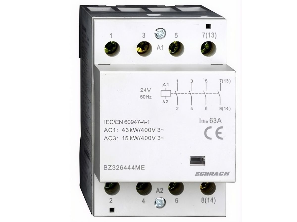 REG-Schütz ME Schrack 63A 4S - 230V 3TE