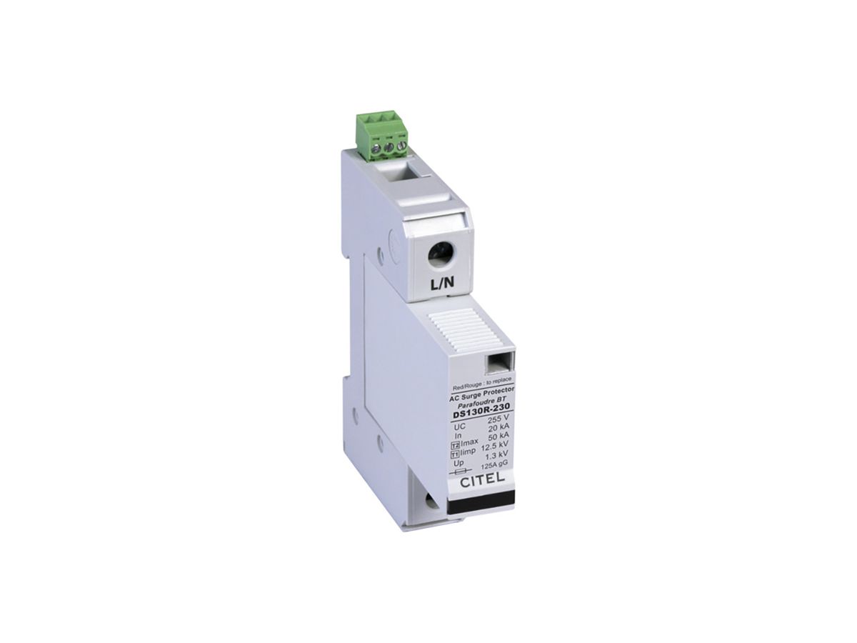 Blitzstromableiter DS 130 RS-230, Typ 1+2, 1-polig