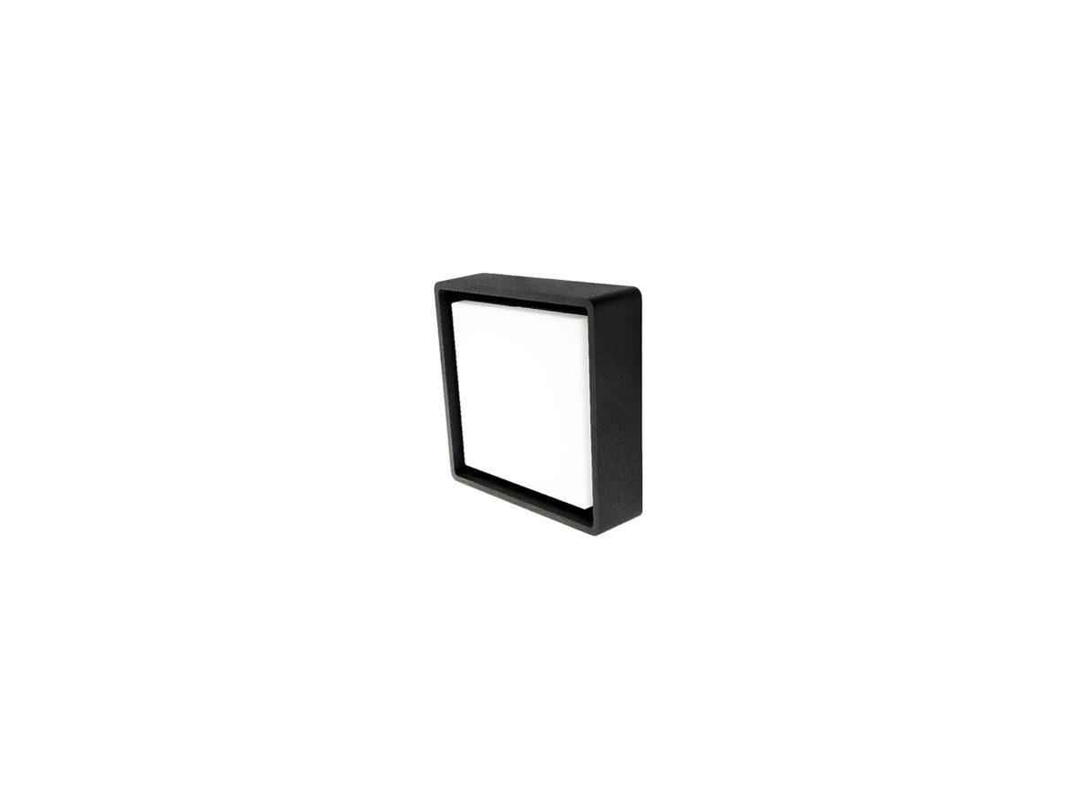 LED-Decken-/Wandleuchte SG Frame Square SEN 7W 630lm 830 IP66 240×240 schwarz