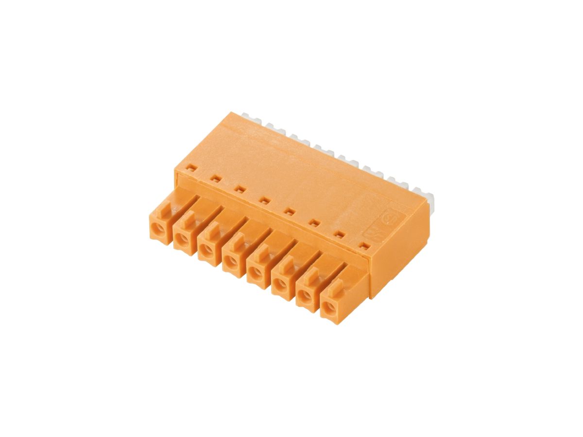 Buchsenstecker Weidmüller BCF geschlossen 3.81mm 11L verzinnt orange