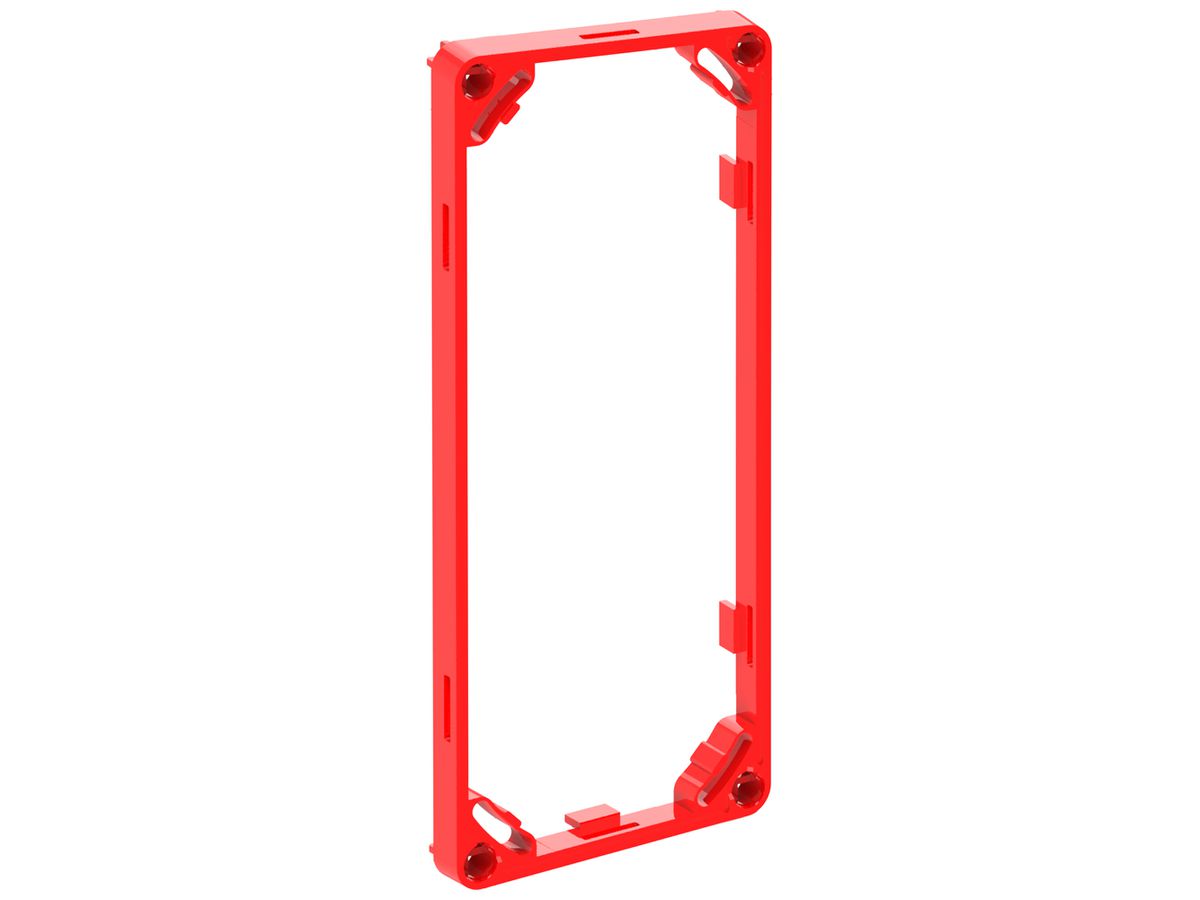 Aufsatzrahmen Morach-Technik CRALLO-LEU 2×1 NUP 10mm PE-HD GDP 850°C rot