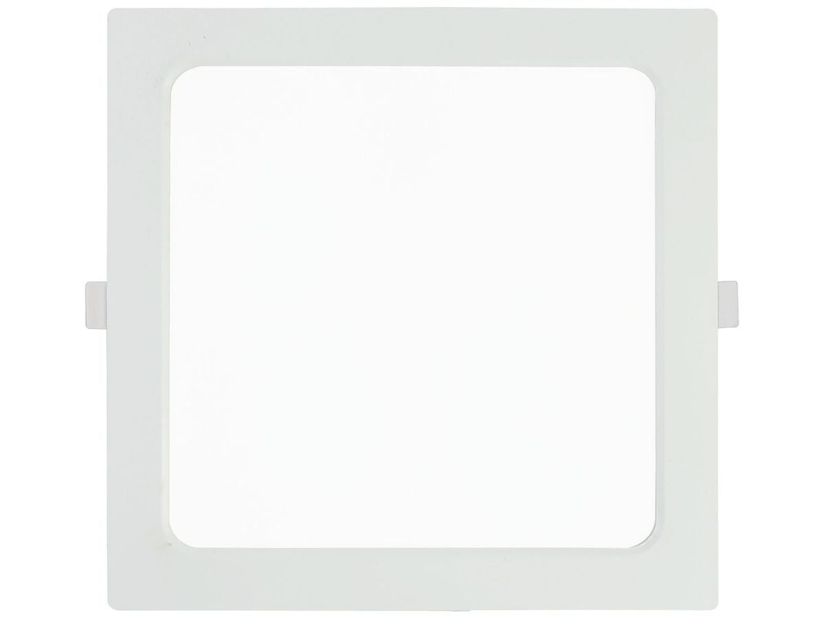 EB-LED-Deckenleuchte DOTLUX SQUAREeco 18W 1512lm 3000K IP20 224×224×28mm weiss