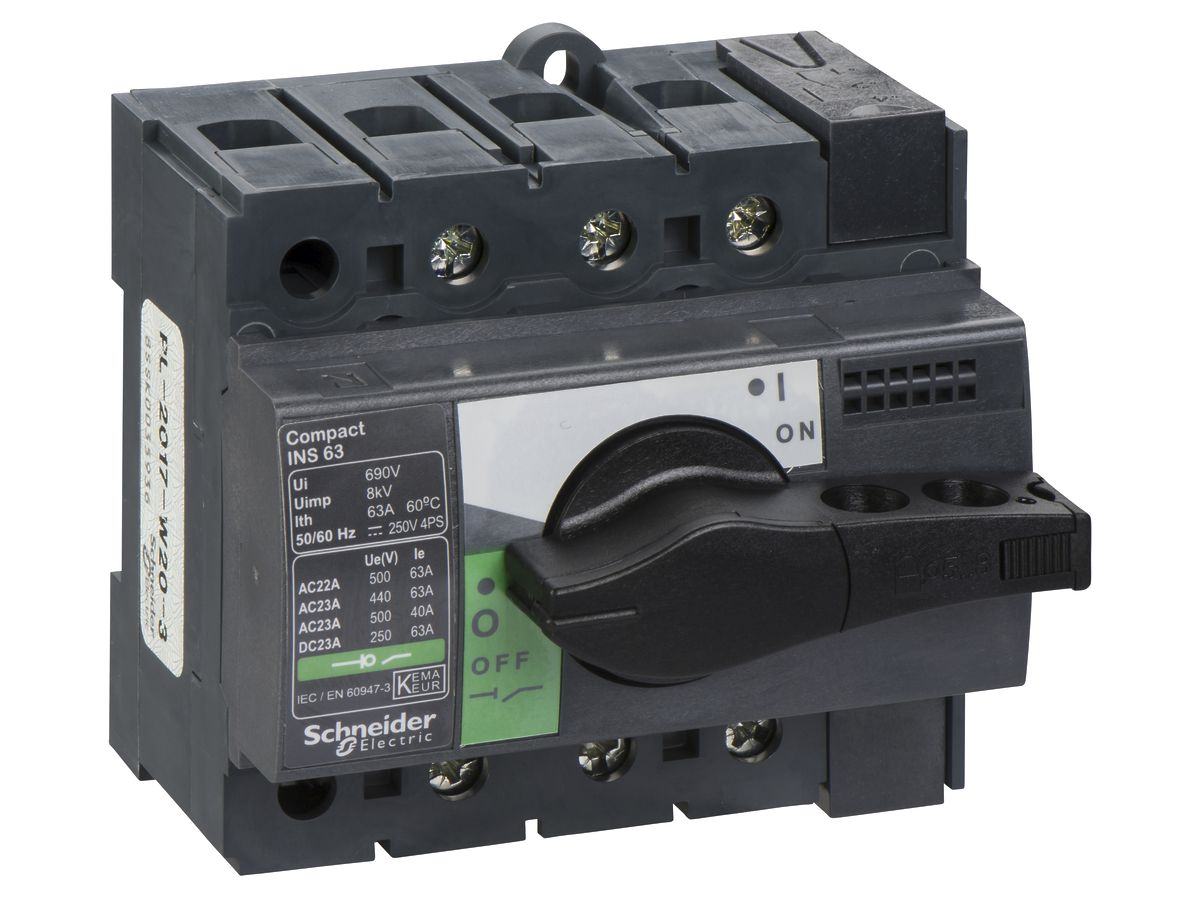 EB-Lasttrennschalter Schneider Electric NS-I 63 3L grau/schwarz