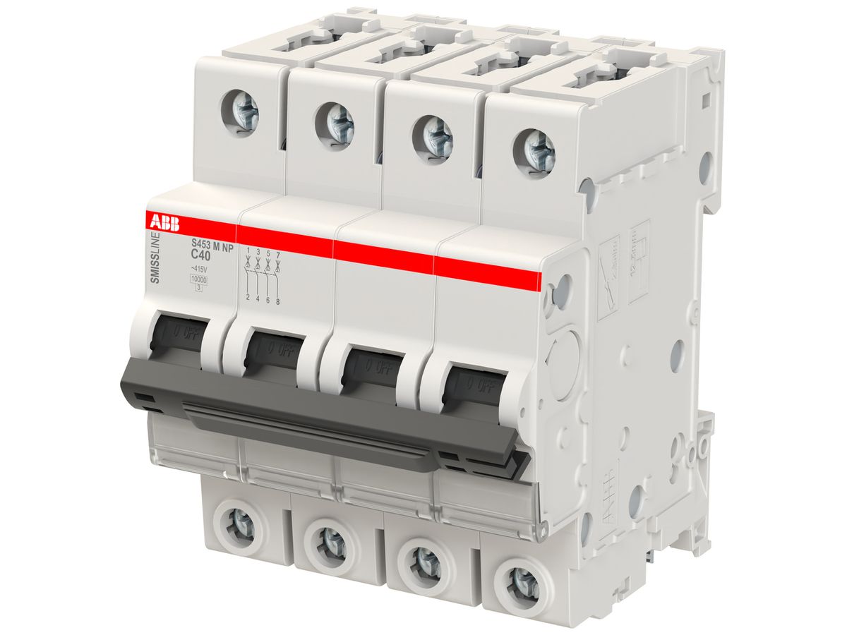Leitungsschutzschalter SMISSLINE CLASSIC 4×40 C 10kA NP