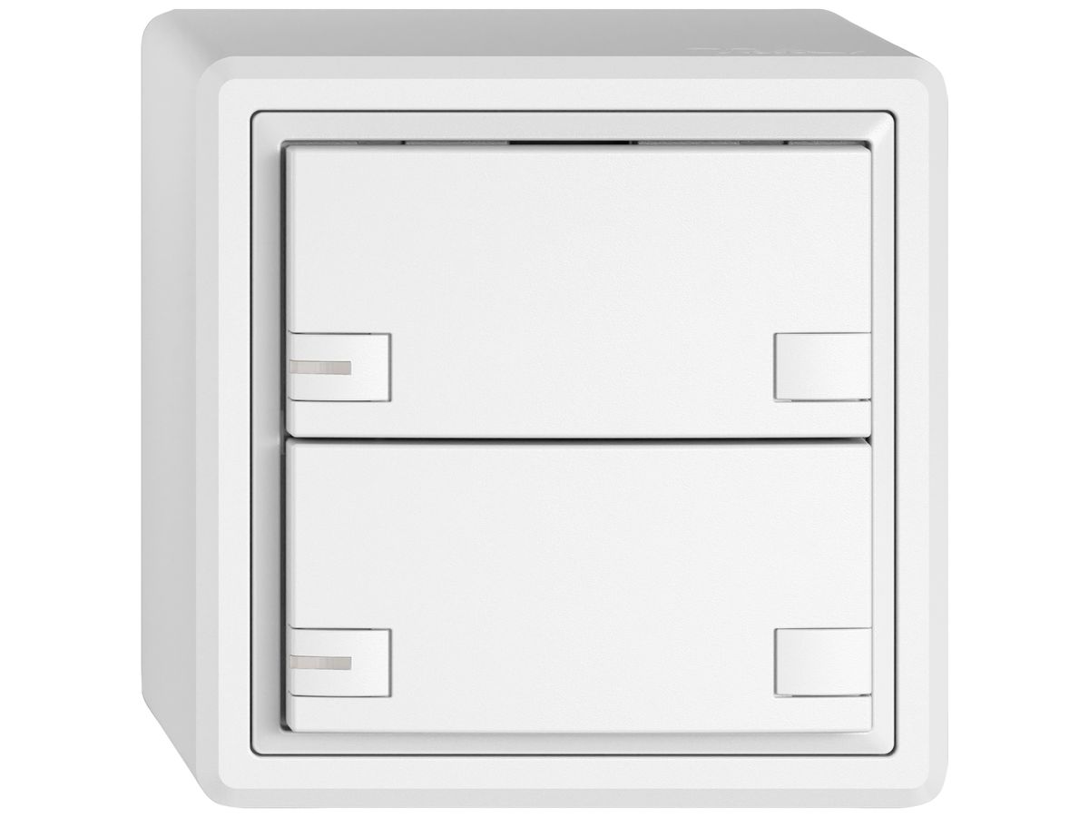 AP-KNX-Taster RGB EDIZIO.liv SNAPFIX® Temperaturfüh.RGB-LED 2×T 2-Tbed.ws