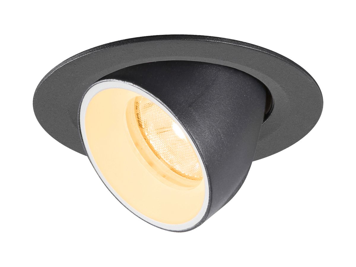 EB-LED-Spot SLV NUMINOS GIMBLE XS 6.9W 950lm 3000K NB DALI DIM Ø80×57mm sz/ws