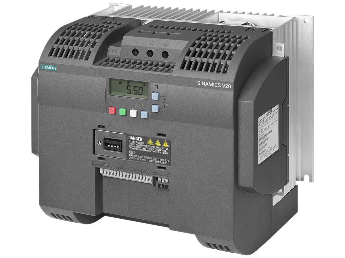 Frequenzumrichter Siemens SINAMICS V20 11kW 3AC Klasse A Modbus