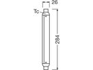 LED-Lampe  LED LINE S15s 7W 750lm 2700K 284mm opal