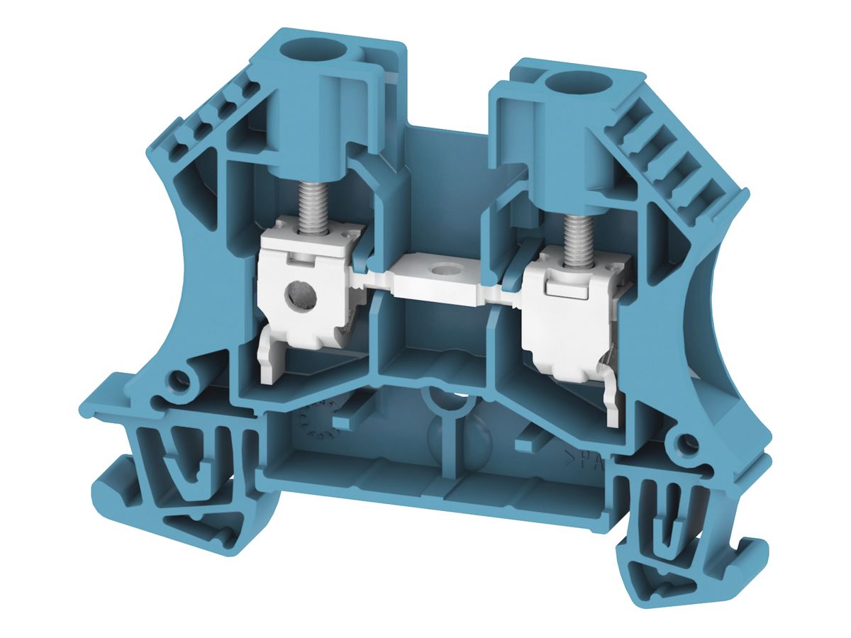 Durchgangs-Reihenklemme 0.5…6mm² 41A 800V TH35/G32 blau