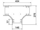 T-Stück BET RT 60×150mm Stahl bandverzinkt