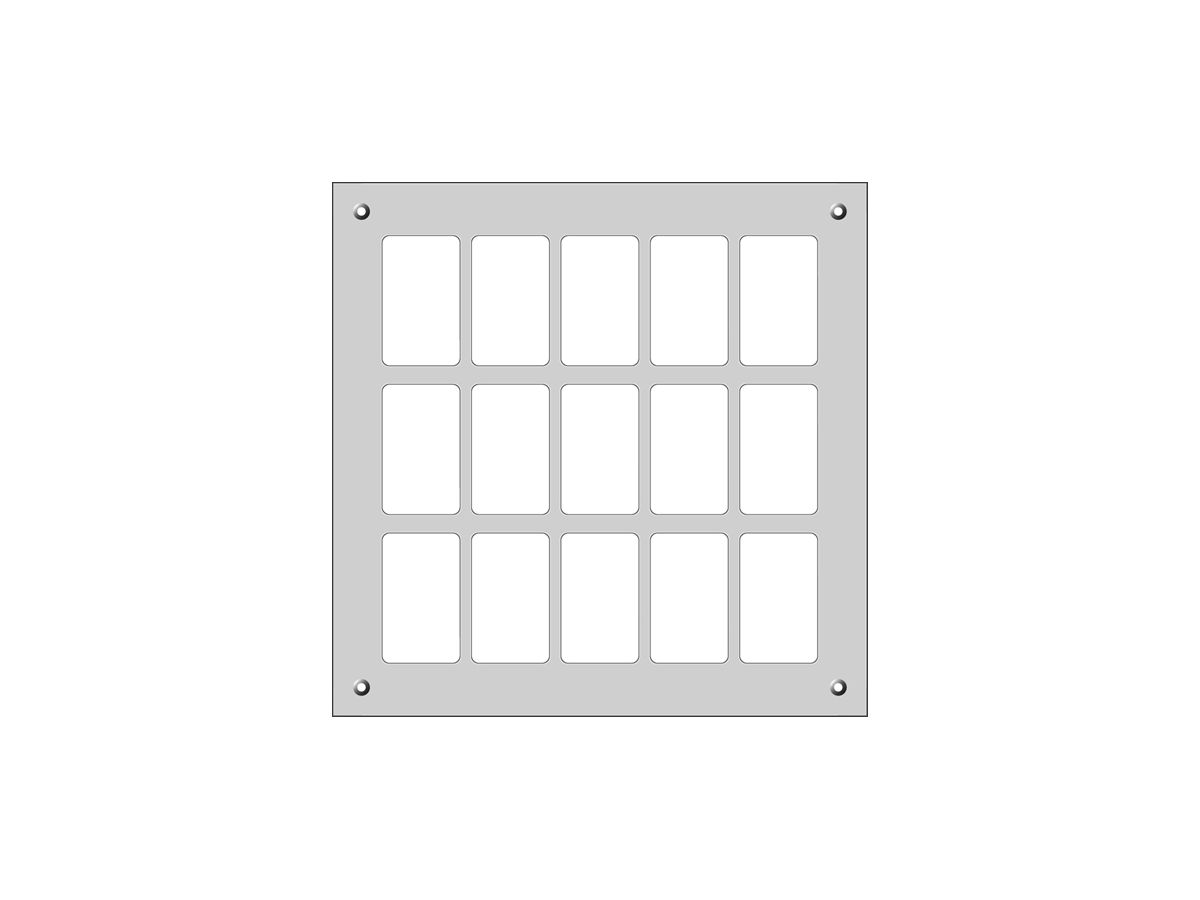 Montageplatte FH FLF 3×5 schwarz