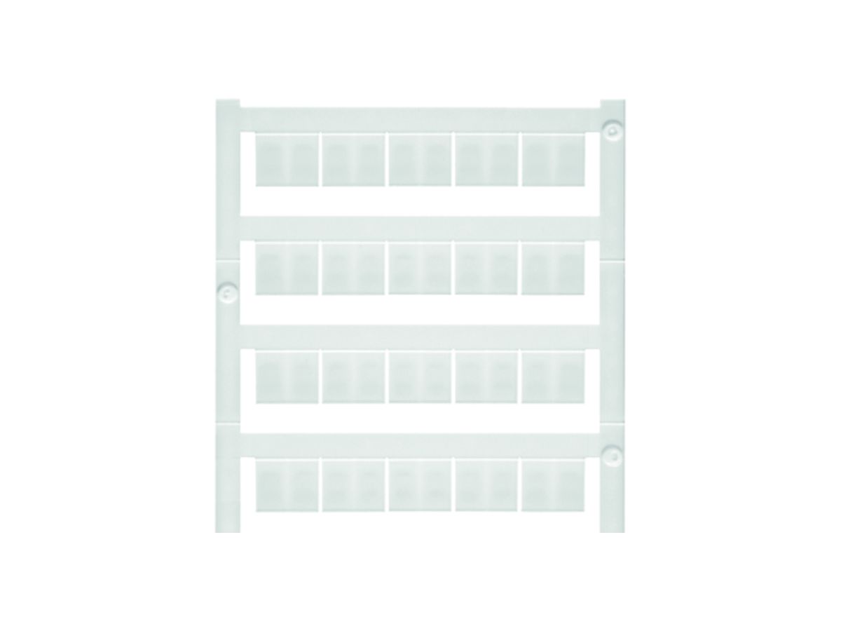 Klemmenmarkierer Weidmüller MultiCard WS 10×12mm Raster 12mm PA66 weiss