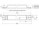 LED-Konverter Tridonic LCA 350…1050mA, 75W, 360×30×21mm
