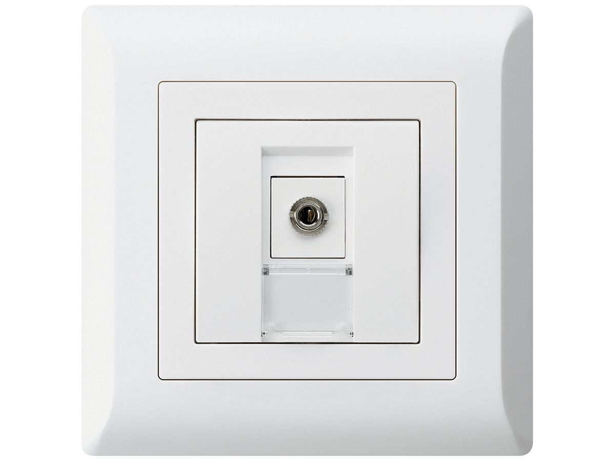 UP-Anschlussdose kallysto.line Jack Connector 3.5mm weiss